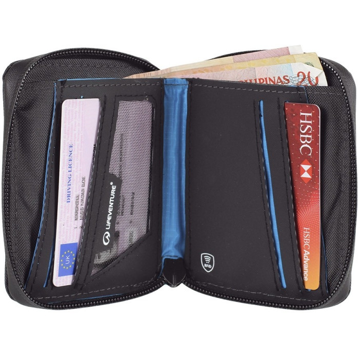 Кошелек RFID Lifeventure Bi-Fold Wallet, Black  