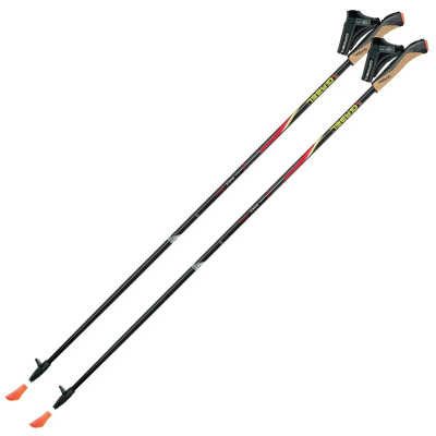 Палки для скандинавской ходьбы Gabel FX-75 Snake Carbon 135 Dual Spike (7008351011350)
