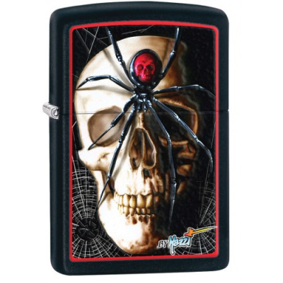 Зажигалка Zippo Mazzi Skull &amp; Spider 28627