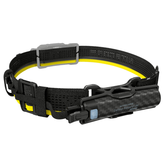 Внешний источник питания для налобных фонарей Power Bank Nitecore Carbon Battery™ 6K Kit (Карбон, красный маяк, 6000mAh, IP68), комплект  