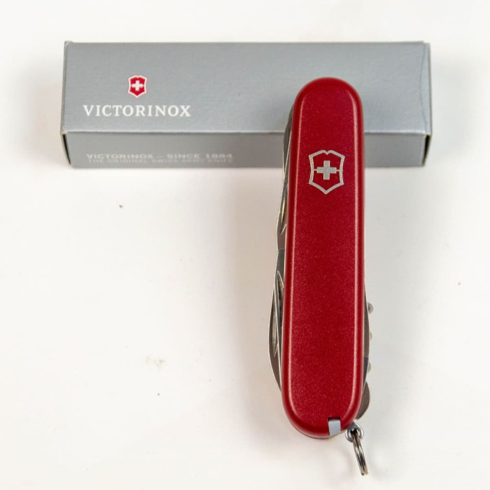 Складной нож Victorinox HUNTSMAN MAT красный матовый лак  