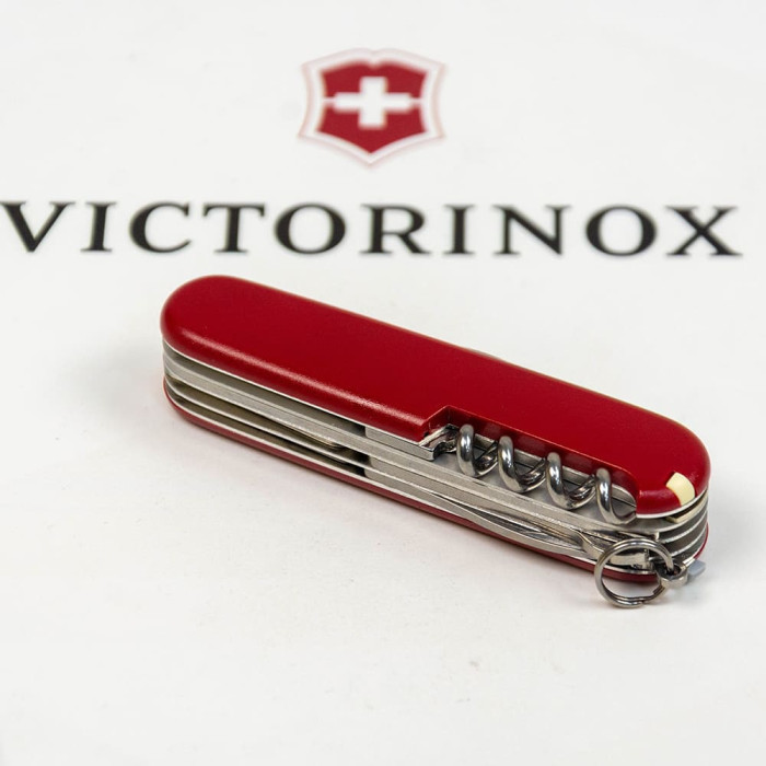Складной нож Victorinox HUNTSMAN MAT красный матовый лак  
