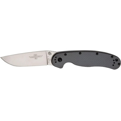 Нож Ontario Knife RAT I Carbon Fiber D2 Steel black