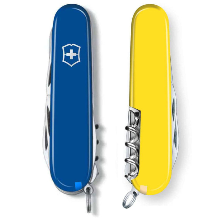 Нож Victorinox Climber Ukraine 91мм/14функ/син-желт  