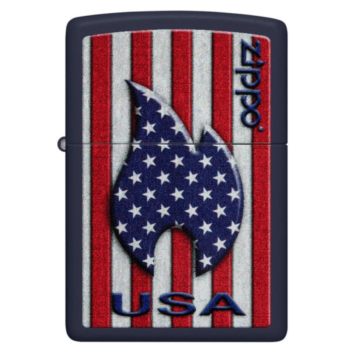 Зажигалка Zippo 239 Zippo Patriotic Flame Design 48560  