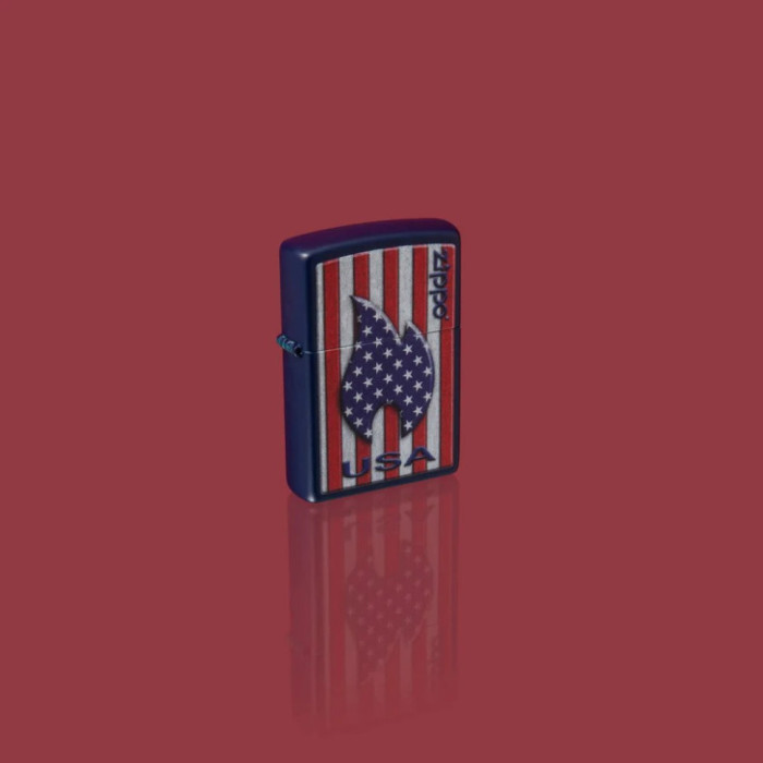 Зажигалка Zippo 239 Zippo Patriotic Flame Design 48560  