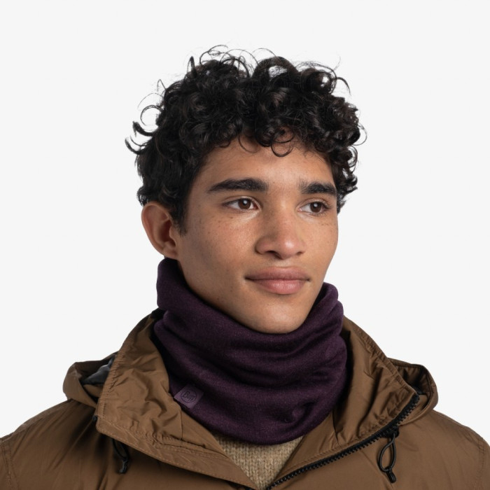 Шарф-труба Buff Heavyweight Merino Wool solid deep purple  
