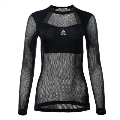 Термокофта жен. Aclima WoolNet Light Crewneck W's Jet Black L