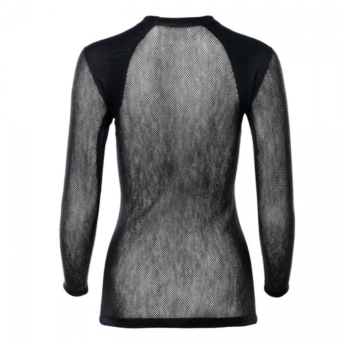 Термокофта жен. Aclima WoolNet Light Crewneck W's Jet Black L  
