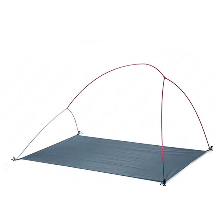 Палатка сверхлегкая двухместная с футпринтом Naturehike Сloud Up 2 Updated NH17T001-T, 20D, темно-зеленый  