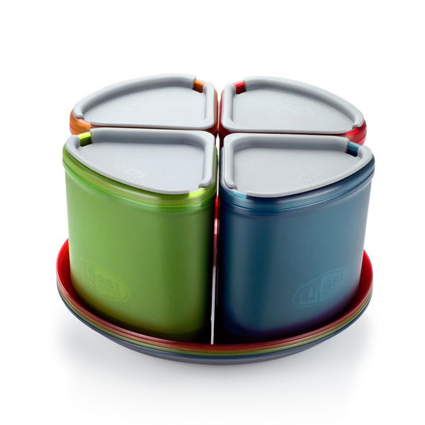 Набор посуды GSI Outdoors Infinity 4 Person Compact Tableset  