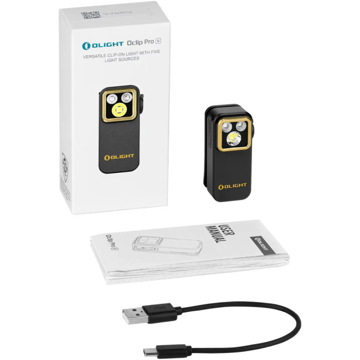 Фонарь Olight Oclip Pro S, черный  