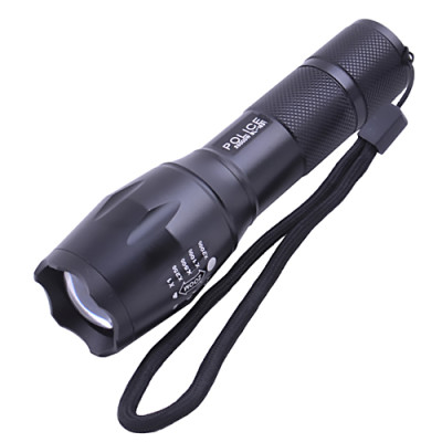 Карманный фонарь Police 12V 1831-T6,серый XML (XM-L) T6,1000 Лм