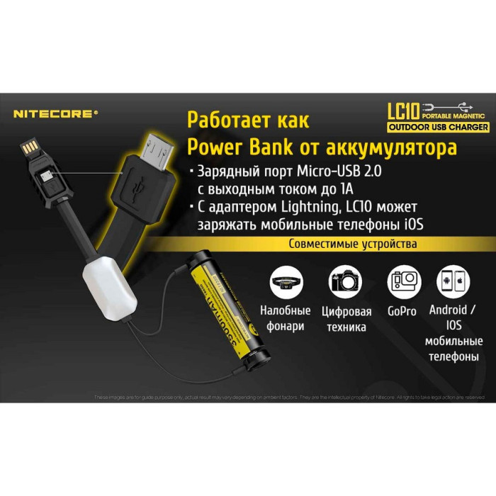 Зарядное устройство Nitecore LC10  