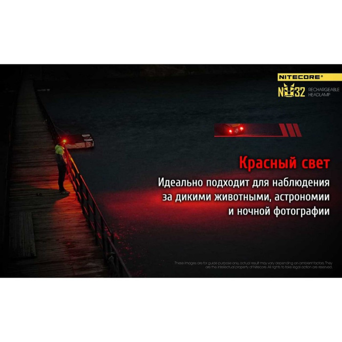 Фонарь налобный Nitecore NU32  