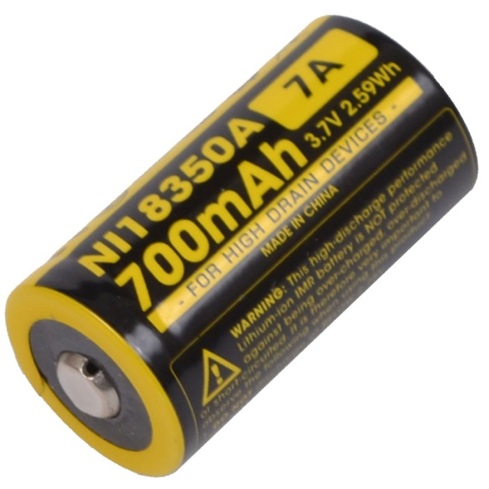 Аккумулятор литиевый 18350 Li-Ion IMR Nitecore (700mAh)  