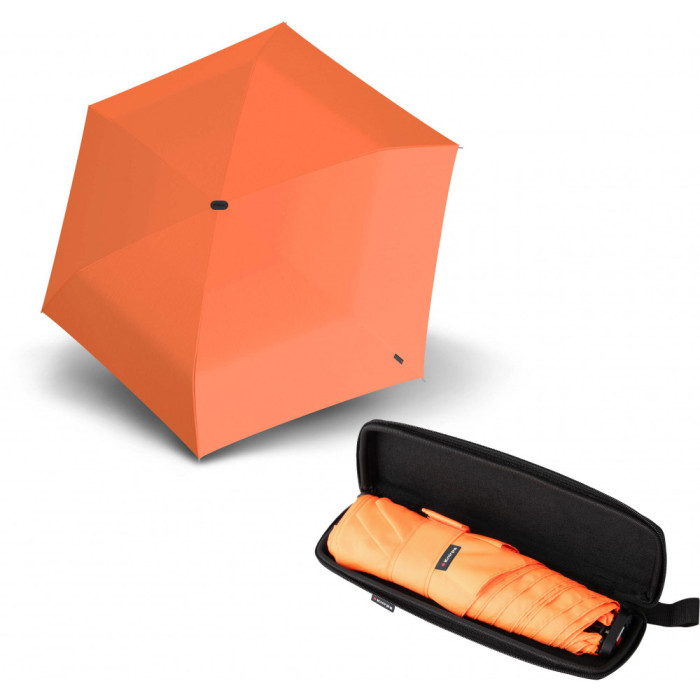 Зонт Knirps X4U Neon Orange Мех / Складной / 6спиц / D90x21см с EVA чехлом  