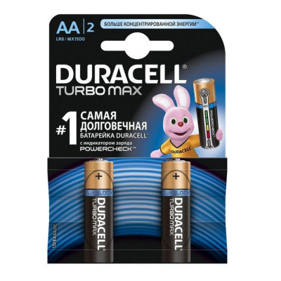 Батарейка Duracell LR06 MN1500 KPD 02*20 Turbo 1x2 шт