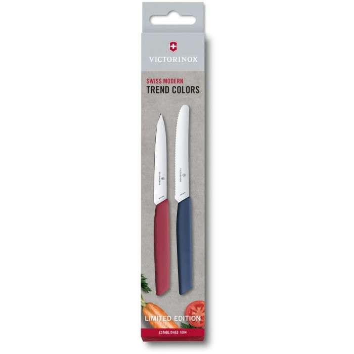 Набор кухонный Swiss Modern Paring Set  2шт c цветн. ручками (2 ножа) Bold (Lim.Ed. 2022)  