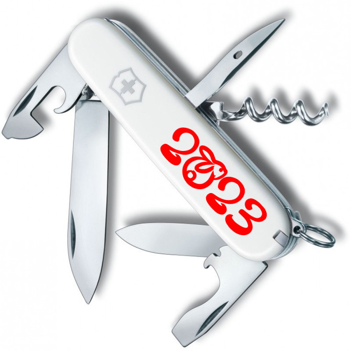 Складной нож Victorinox SPARTAN ZODIAC Год Кролика черв. 1.3603.7_Z2111u  