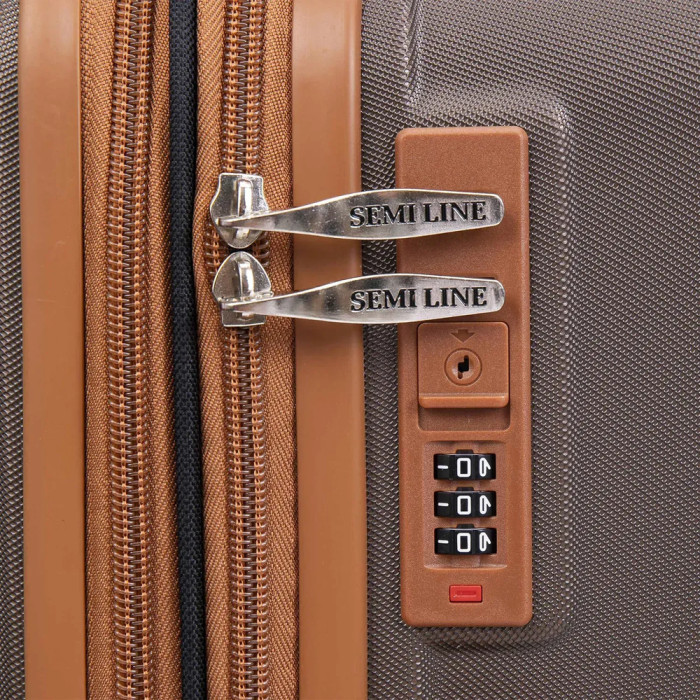 Чемодан Semi Line 20" (S) Brown (T5850-1)  