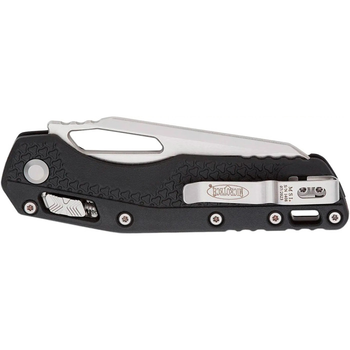 Нож Microtech MSI Stonewash, серейтор black  