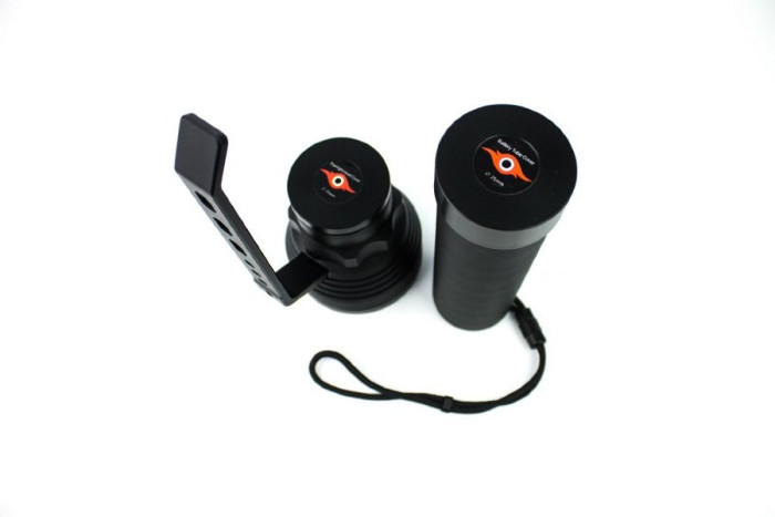 Фонарь для дайвинга Ferei W168 SHARK (3*CREE XHP70, 10000Lm, 8*18650) (холодный свет)  