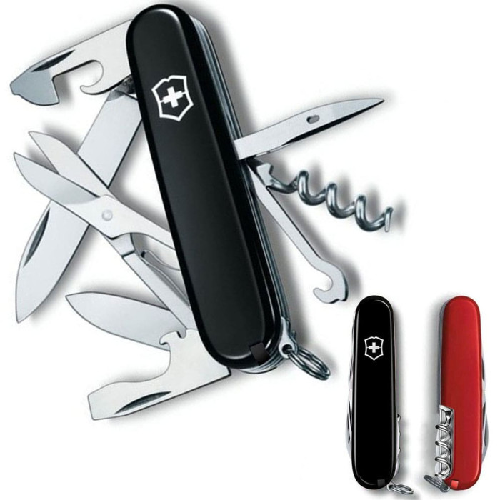 Нож Victorinox Climber Ukraine 91мм/14функ/черн-кр  