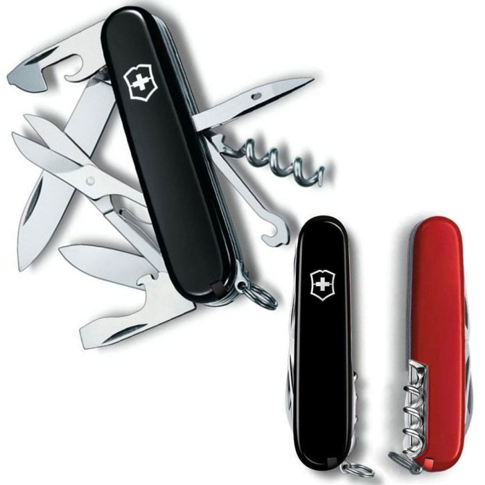 Нож Victorinox Climber Ukraine 91мм/14функ/черн-кр  