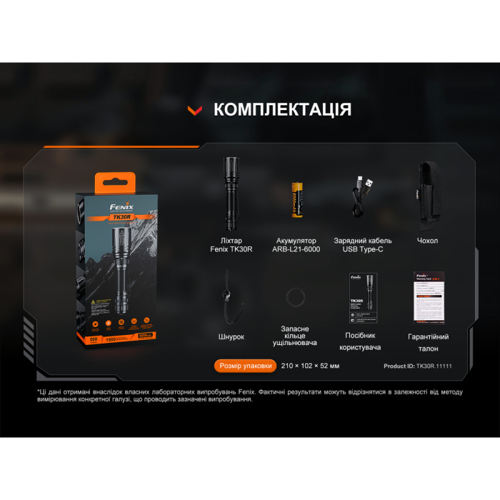 Фонарь ручной лазерный Fenix ​​TK30R  