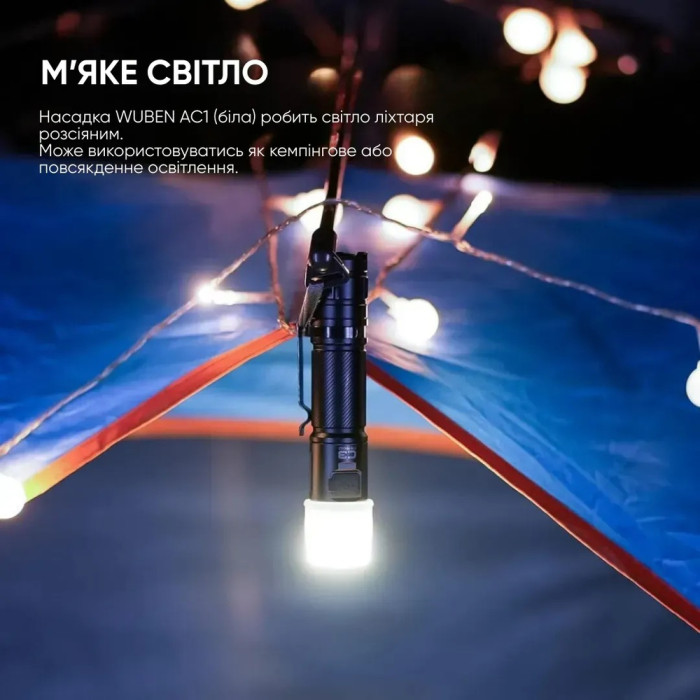 Рассеиватель Wuben AC1 3-цветный (C3/L50/E12R)  