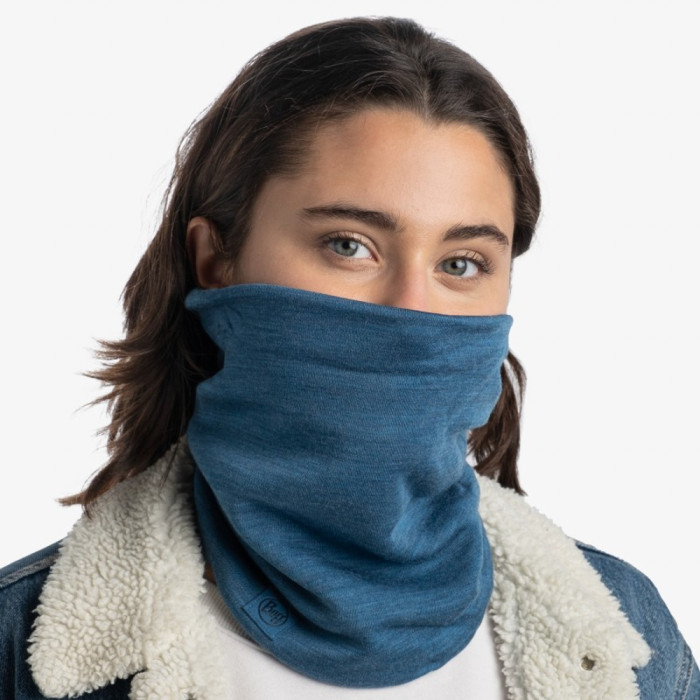 Шарф-труба Buff Heavyweight Merino Wool solid dusty blue  