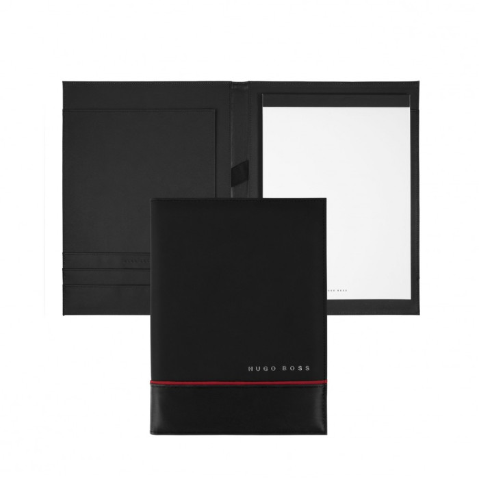 Папка A5 Hugo Boss Explore Brushed, черная 