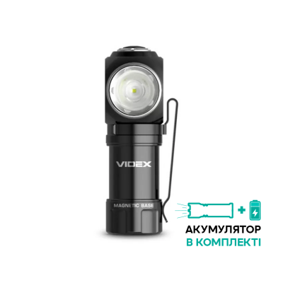 Портативный светодиодный фонарик VIDEX VLF-A055H 600Lm 5700K (открытая коробка/замененный светодиод)