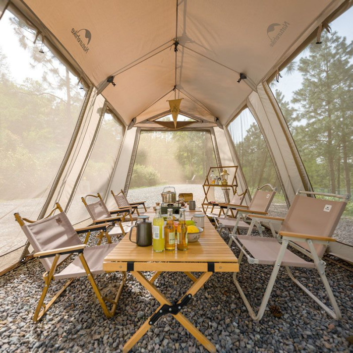 Палатка Naturehike Village CNH23ZP12003, коричневая  