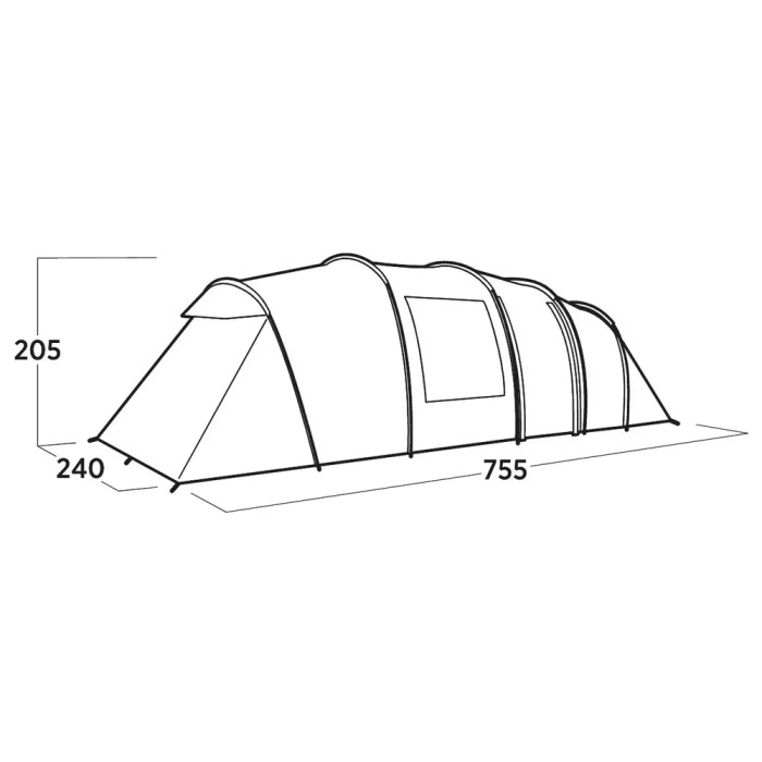 Палатка восьмиместная Easy Camp Leka Twin 8 (120493)  