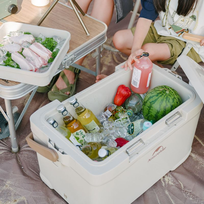 Туристический холодильник до 36 часов Naturehike CNK2300BS012, 30 л, бежевый  