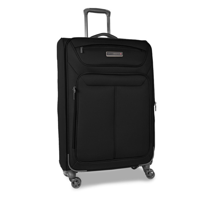 Чемодан Swissbrand Austria (M) Black (SWB_LEAUS001M) 