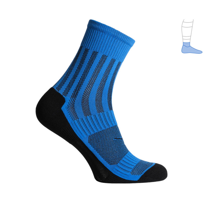Функциональные носки Protector ShortDry летние черно-синие M 43-45  