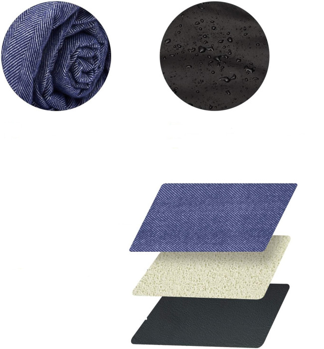 Пикниковый коврик KingCamp ELSA (KP2011) BLUE / GREY  