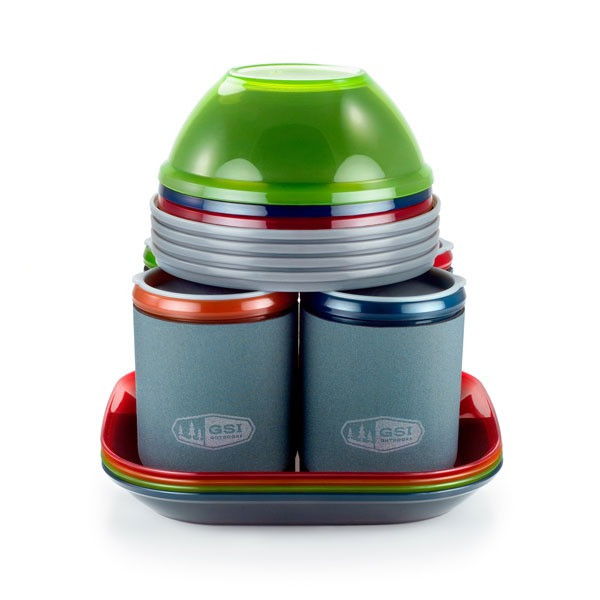 Набор посуды GSI Outdoors Infinity 4 Person Deluxe Tableset  