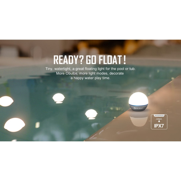 Кемпинговый фонарь Olight Obulb,55 lm, белый/красный свет, цвет серый  