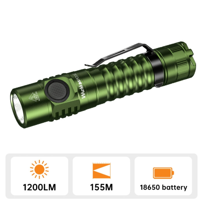 Фонарь Wurkkos FC11C 1200lm Зеленый  