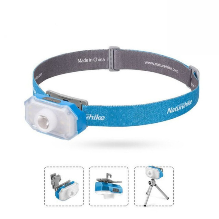 Фонарь налобный Naturehike NH18T001-A, голубой  