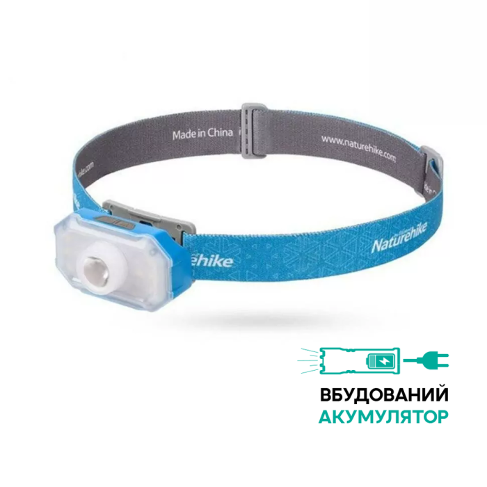 Фонарь налобный Naturehike NH18T001-A, голубой 