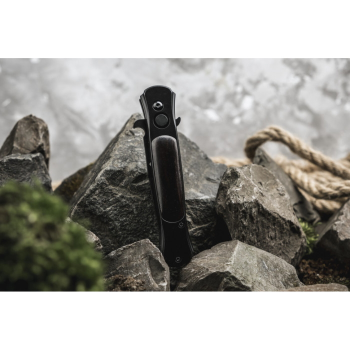 Нож складной Ganzo G707B черный (поврежденная упаковка)  