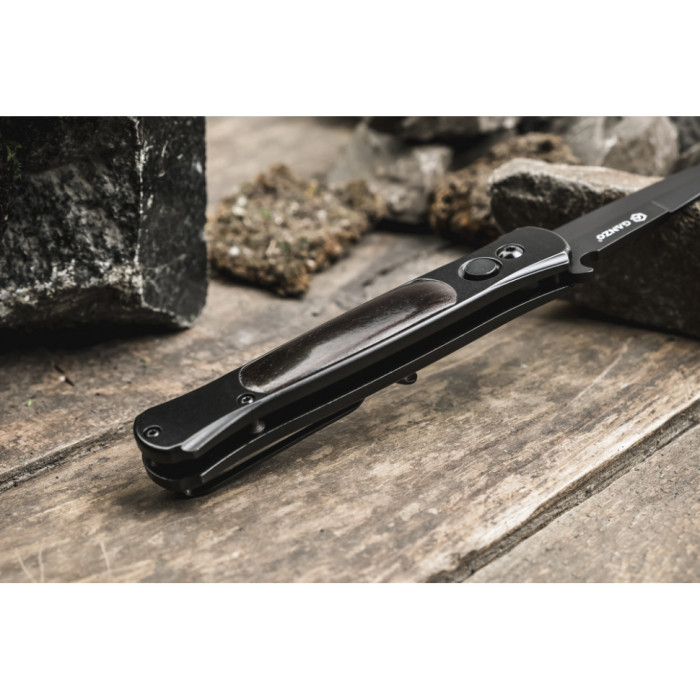 Нож складной Ganzo G707B черный (поврежденная упаковка)  