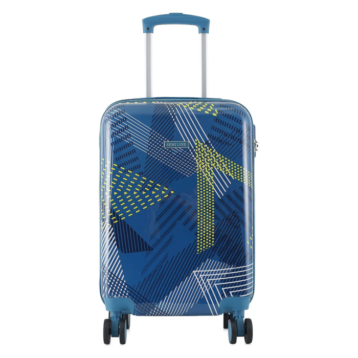Чемодан Semi Line 20" (S) Blue Pattern (T5652-1)  