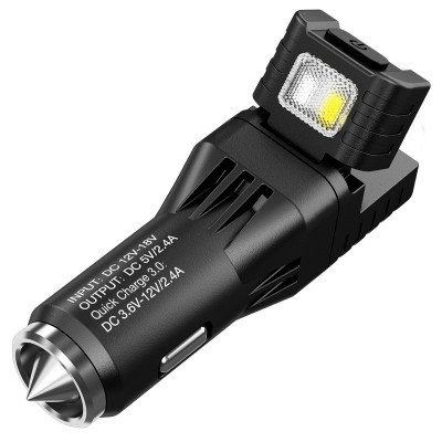 Фонарь от прикуривателя + автомобильное зарядное устройство Nitecore VCL10