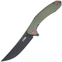 Нож CJRB Gobi Black Blade, AR-RPM9 Steel, зеленый